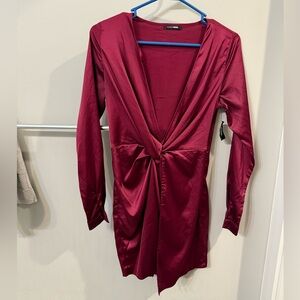 Sexy Fashion Nova burgundy Dress